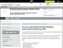 Tablet Screenshot of enhanced-custom-auto-care-pickering.pickeringdirect.info