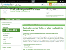 Tablet Screenshot of fusion-integrated-wellnes-pickering.pickeringdirect.info
